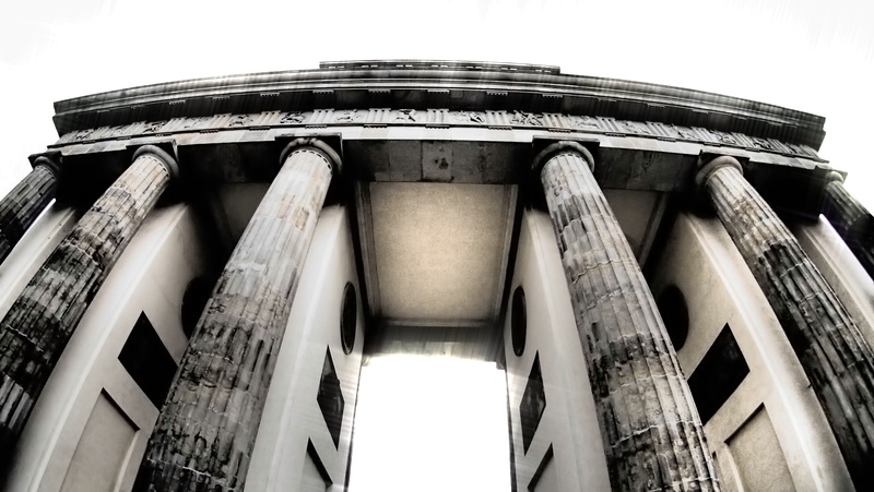 brandenburg gate, tourism, travel destinations, capital, old, architecture, no people, built Structure, black And White, clear sky, berlin, germany, architectural column