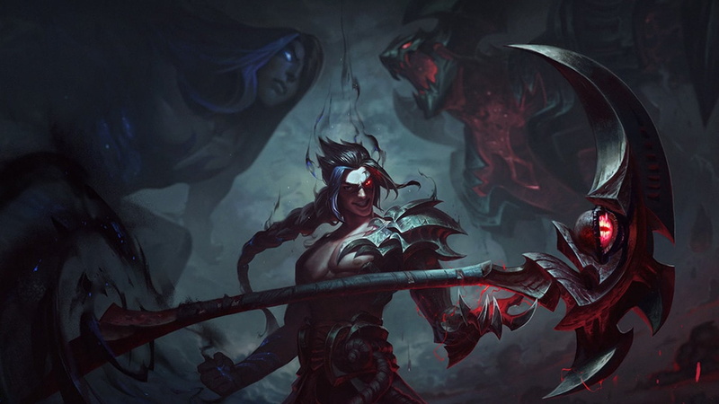 1080P, male, red, Kayn (League Of Legends), Video Game, League Of Legends, creativity, game, character, indoors, black color, aggression, no people, nature