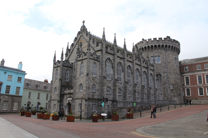 city, belief, religion, Dublin Castle, cloud - sky, europe, architecture And Buildings, spirituality, incidental people, travel, Architecture, irish, sky