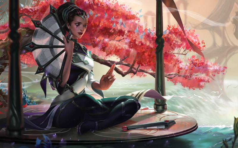 Oriental, Girl, Fan, League Of Legends, Video Game, Karma (League Of Legends), 1080P