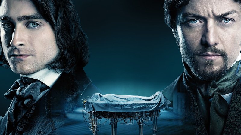 viktor frankenstein, Daniel Radcliffe, actor, Victor Frankenstein 2015, 1080P, blue, oster, James McAvoy, man, movie, poster