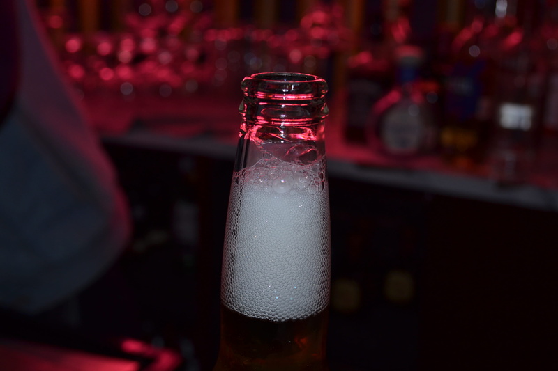 milk, drink, sake, lager, beer bottle, goblet, glass, 4K, pub, cocktail, drinking glass, focus on foreground, liquor, cold temperature, food and drink