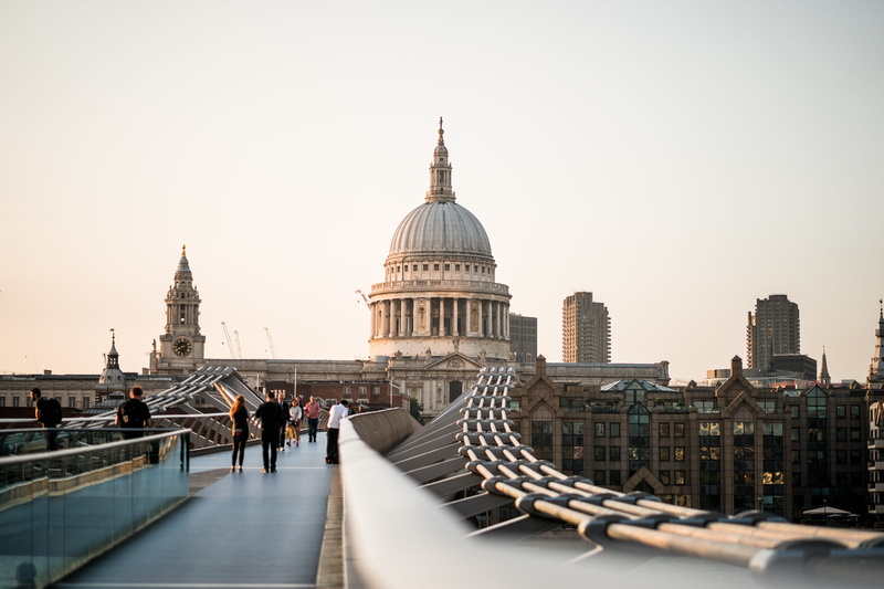 path, uK, river, capital Cities, near, uSA, travel, dome, walking, sunset, st. Pauls Cathedral - London, urban Scene, st pauls, london eye, steeple, copy Space