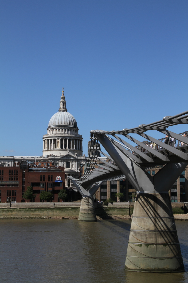 st, place of worship, europe, famous, london - England, london Millennium Footbridge, sky, attraction, river, travel, city of London, city, cathedral, london
