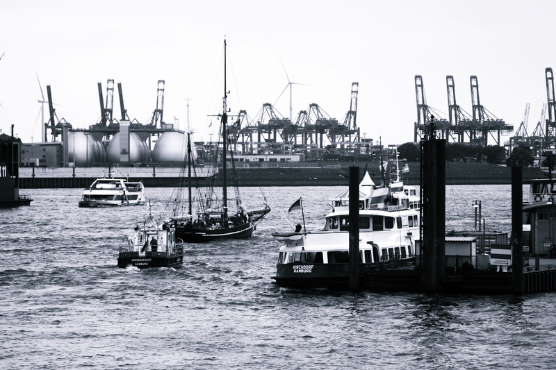 machinery, fishing industry, pole, black and white photography, sailboat, commercial dock, nautical vessel, port, no people, transportation, business, water