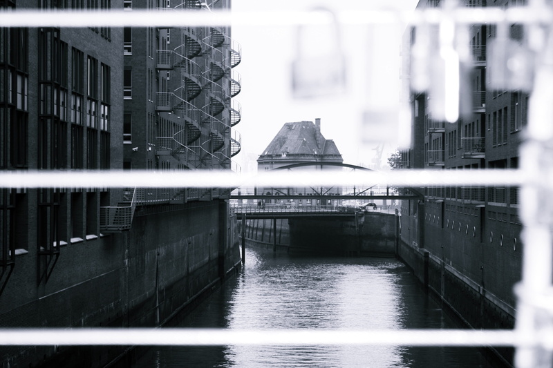 building, port motifs, hamburg, architecture, b w, 4K, railing, transportation, water, built structure, harbour cruise, river, day, hamburgensien, building exterior