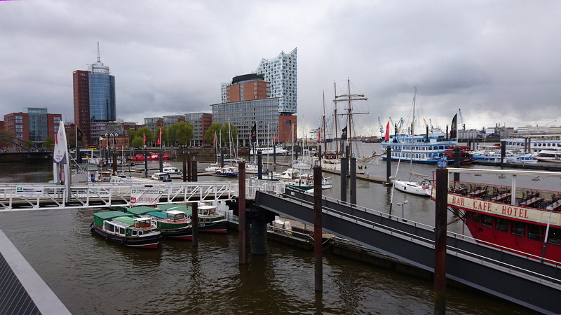 building, no people, overseas bridge, building exterior, cloud - sky, harbour city, pier, outdoors, sky, hamburg, built structure, places of interest, 4K