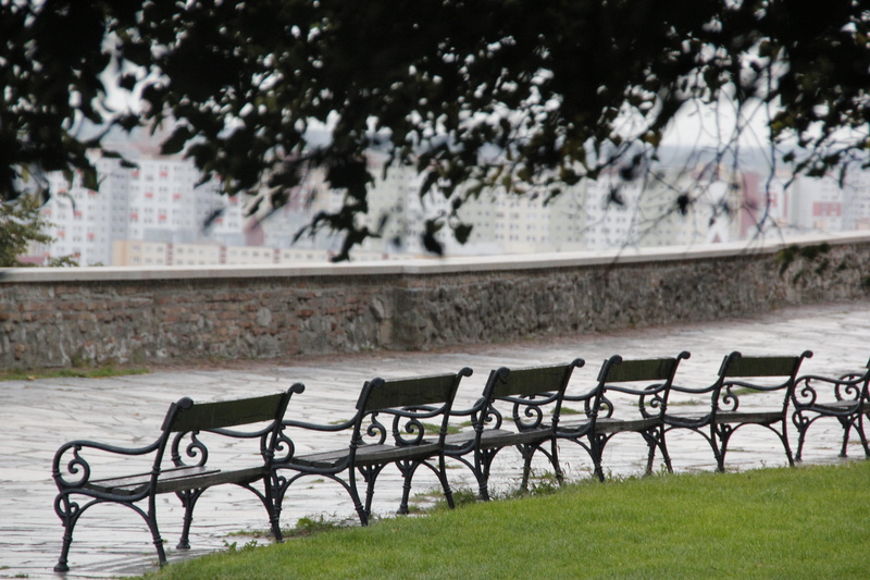 steps, focus on foreground, no people, photography, metal, tranquil, singleobject, park - man made space, 5K, architecture, nobody, park, empty, slovakia