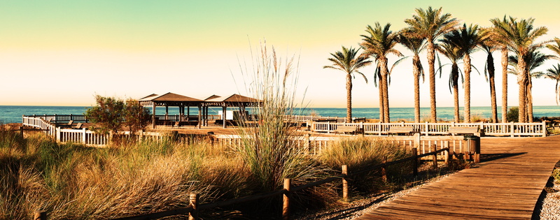 toyo, 5K, relax, wood, sea, andalusia, coastline, tropical climate, house, park, rides, sky, tranquil scene, building, architecture, grass, tranquility