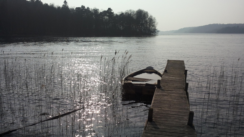 bodies Of Water, landscape, tree, Boat, rippled, Grey, 2K, sky, Bridge, wood - material, color Image, bridge, water, nature, day, Gray, non-urban scene