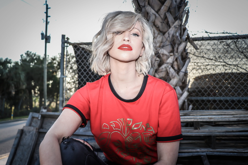 portrait, lifestyles, lifestyle, young adult, real people, female, beautiful, standing, hairstyle, lady, beauty, front view, red, shirt, lipstick, red lips