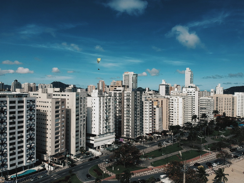 modern, brazil, building, cloud - sky, neighborhood, cityscape, high rise, building exterior, road, tall - high, intersection, rise, apartment, office building exterior