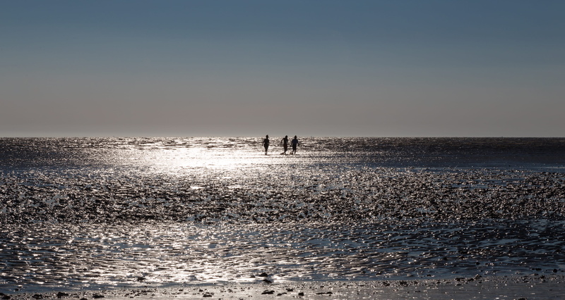 background, adolescentes, idyllic, la rochelle, fun, nature, sea, copy space, togetherness, 4K, horizon over water, land, contrast, silhouette, beach