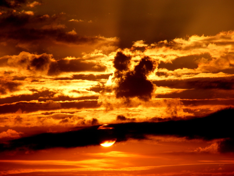 scenics, silhouette, nature, sunrise - Dawn, sunset, dawn, outdoors, golden, cloud - Sky, no People, 2K, red, cover, twilight, dusk, clouds, summer, idyllic