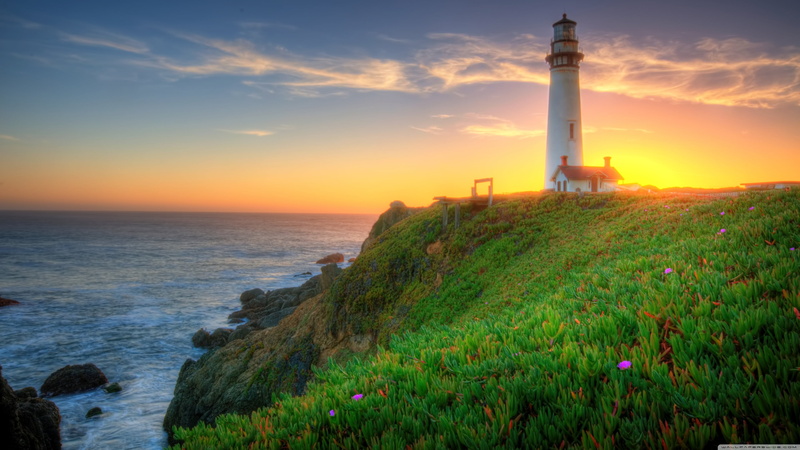built structure, sky, lighthouse, clouds, scenery, safety, nature, building exterior, travel, ocean, landscape, architecture, old, beauty in nature, guidance