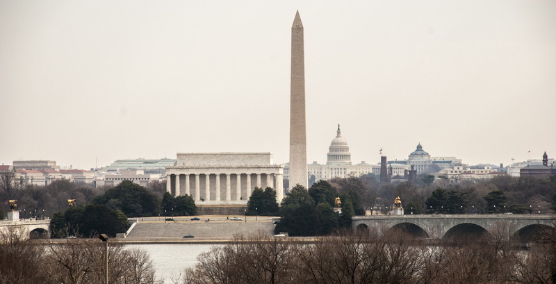 united, states, usa, 1080P, washington, reflection, buildings, monuments