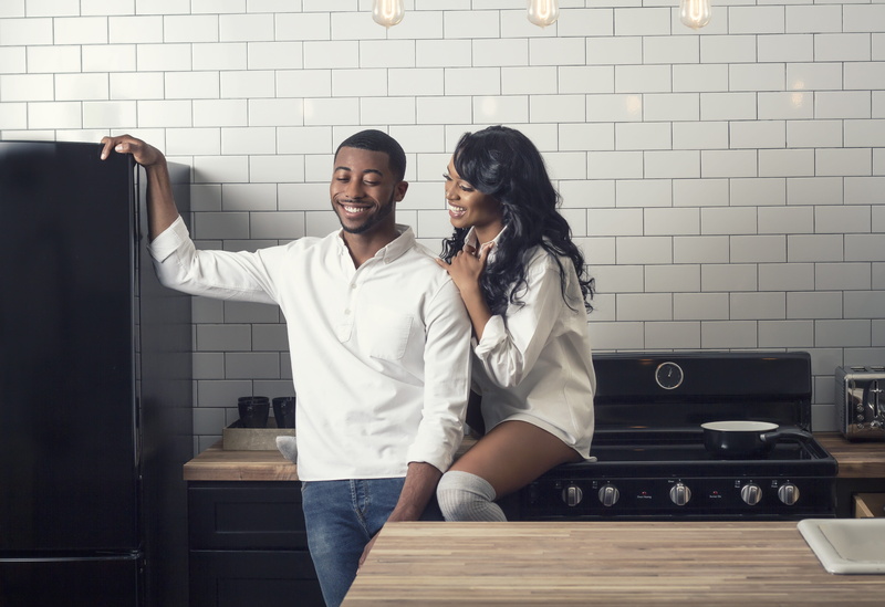 casual clothing, young men, young adult, black, young, adult, models, wood, brick, togetherness, couple, 4K, new, wall - building feature, lifestyles