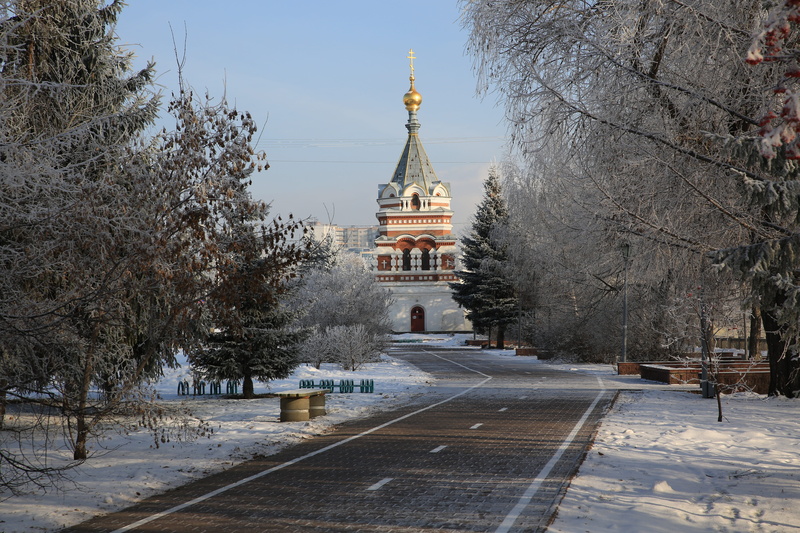 history, built structure, frost, plant, cold temperature, Winter, no people, religion, Omsk, Russia, place of worship, outdoors, western siberia, sky, belief