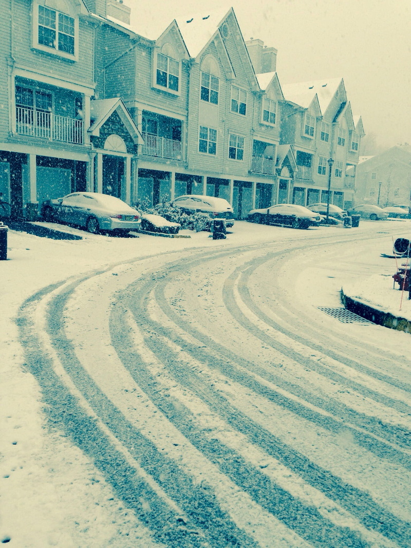 Winter, street, snow-storm, Snow, tire track, mode of transportation, no people, car, nature, architecture, road, day, frost, built structure, building exterior