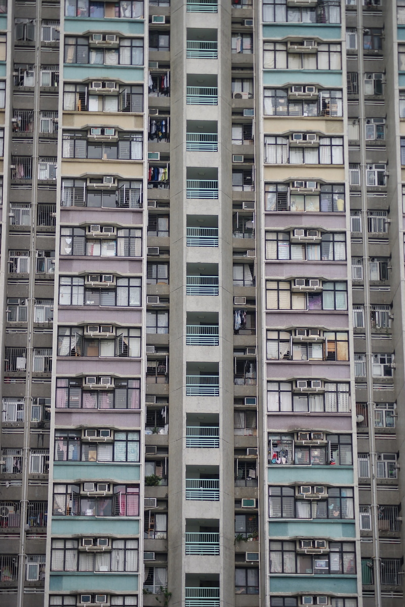 architecture, living, outdoors, in a row, Flat, city, day, building, full frame, 4K, backgrounds, Apartment, window, air conditioner, residential district