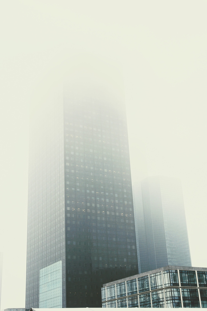 skyscraper, office Building, tall - high, reflection, business, nature, outdoors, financial district, building, urban Scene, sky, 4K, tower, low angle view