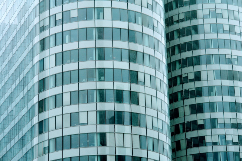 design, reflection, window, apartment, building, glass - material, facade, full frame, france, day, office building exterior, low angle view, skyscraper