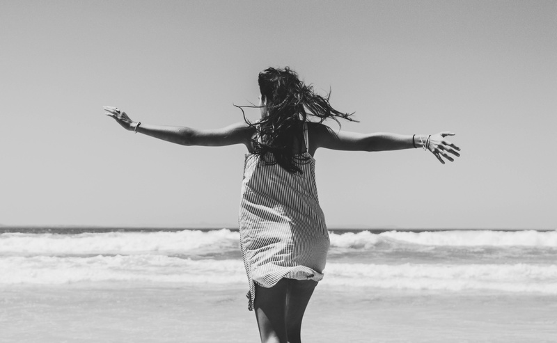 freedom, lifestyles, human limb, arms raised, 5K, beach, happy, wide, land, human arm, motion, facing, arms outstretched, one person, arms, wave, limb