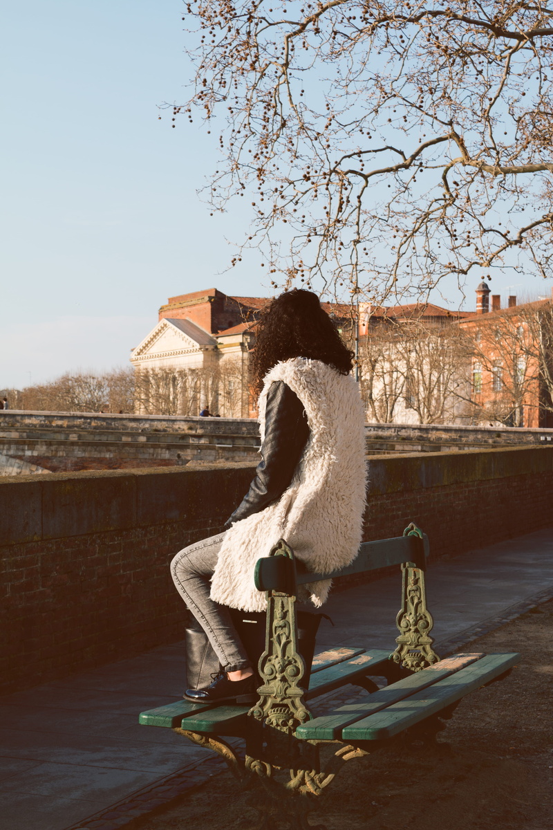 tree, full length, outdoor, mammal, land, animal, no people, clear sky, 5K, toulouse, branch, bench, architecture, bord de la garonne, girl, plant, building exterior