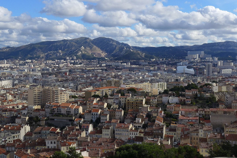 urban, marseille, architecture, panorama, panoramic, monuments, france, provence, 720P, cities
