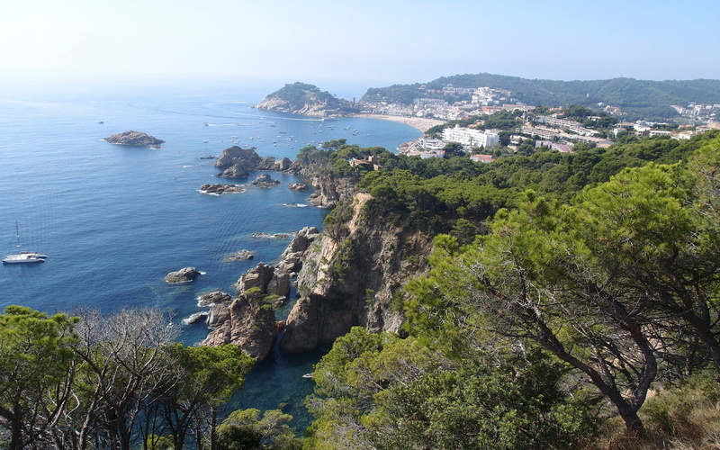 de, mar, tossa, buchten, spain, 2K