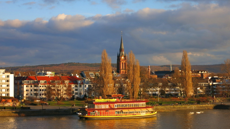 bonn, panorama, building, building exterior, outdoors, city, cityscape, travel, architecture, nautical vessel, water, transportation, 4K, waterfront, nature