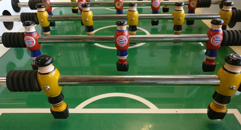 football match, Kicker, competitive sport, competition, day, table, 4K, no people, challenge, soccer, motion, cover, teamwork, high angle view, sport