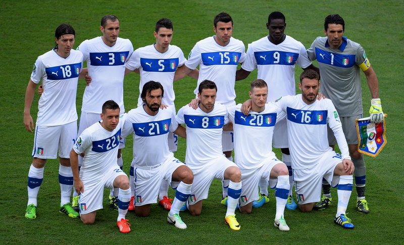 Giacherini, young adult, team, Confederation Cup 2013, grass, National Team, soccer, Montolivo, males, clothing, men, Andrea Pirlo, sports clothing, sport