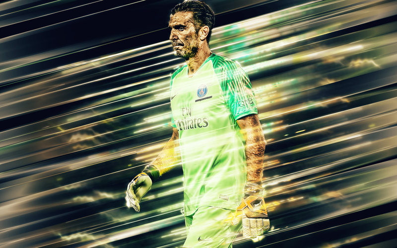 Gianluigi Buffon, Soccer, Paris Saint-Germain F.C., 4K, Italian