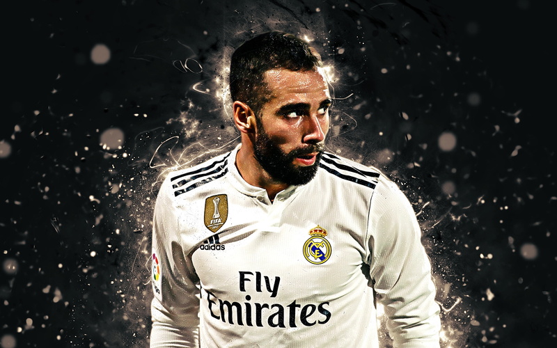Spanish, Real Madrid C.F., Dani Carvajal, 4K, Soccer