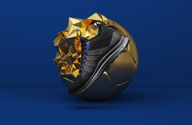 copy space, cool, 3DPrint, Shoes, Sports, no people, Blue, Nike, indoors, large, business, single object, NikeFC, finance, SportStyle, close-up, GoldenBalls