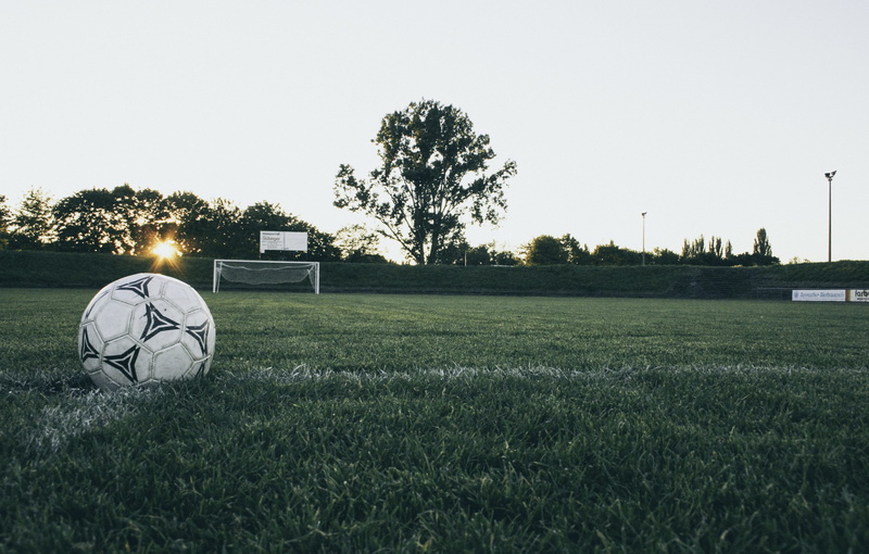 2K, nature, land, playing field, soccer field, sports ground, football, footballers, sky, ball sports, soccer ball, kick-off, soccer, tranquility, grass