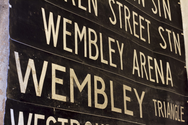 day, vintage, street, built structure, signages, message, 5K, no people, script, capital letter, text, wembley, arena, architecture, information, communication