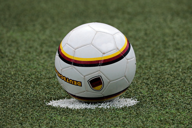 meadow, sports ground, outdoors, world cup, focus, ball game, soccer world cup, day, sports equipment, focus on foreground, shallow, white, single object
