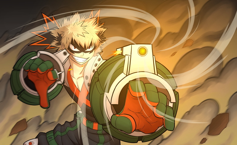 art, 2K, Bakusou Katsuki, My heroic academia, Boku no Hero Academy, anime, guy