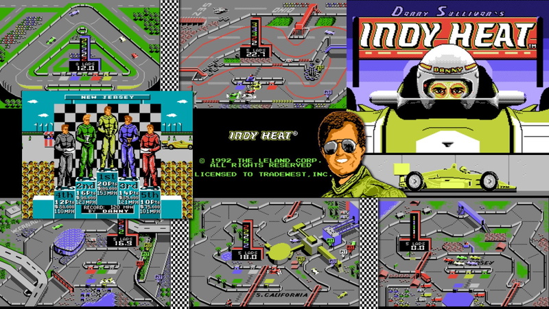 Danny Sullivans Indy Heat, 1080P, Video Game