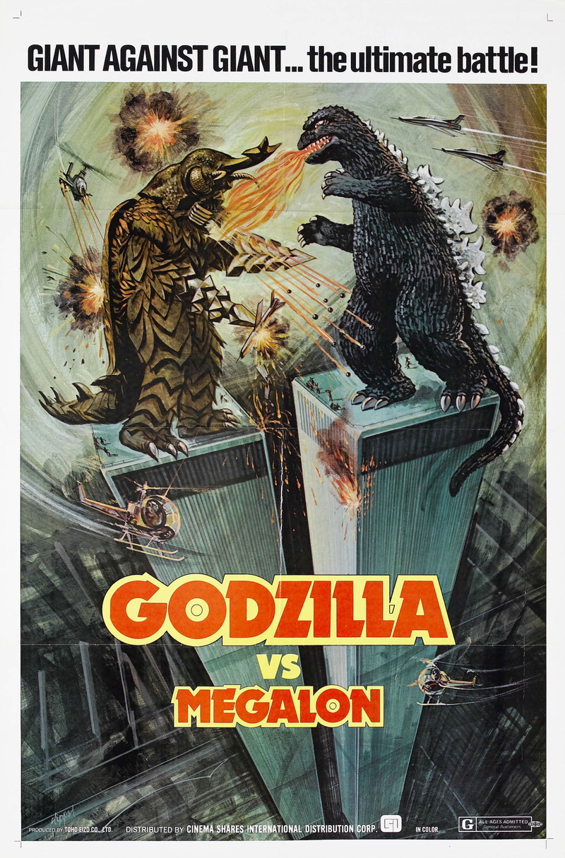movies, godzilla, art, 2K, hd, entertainment, x, poster, megalon, monster