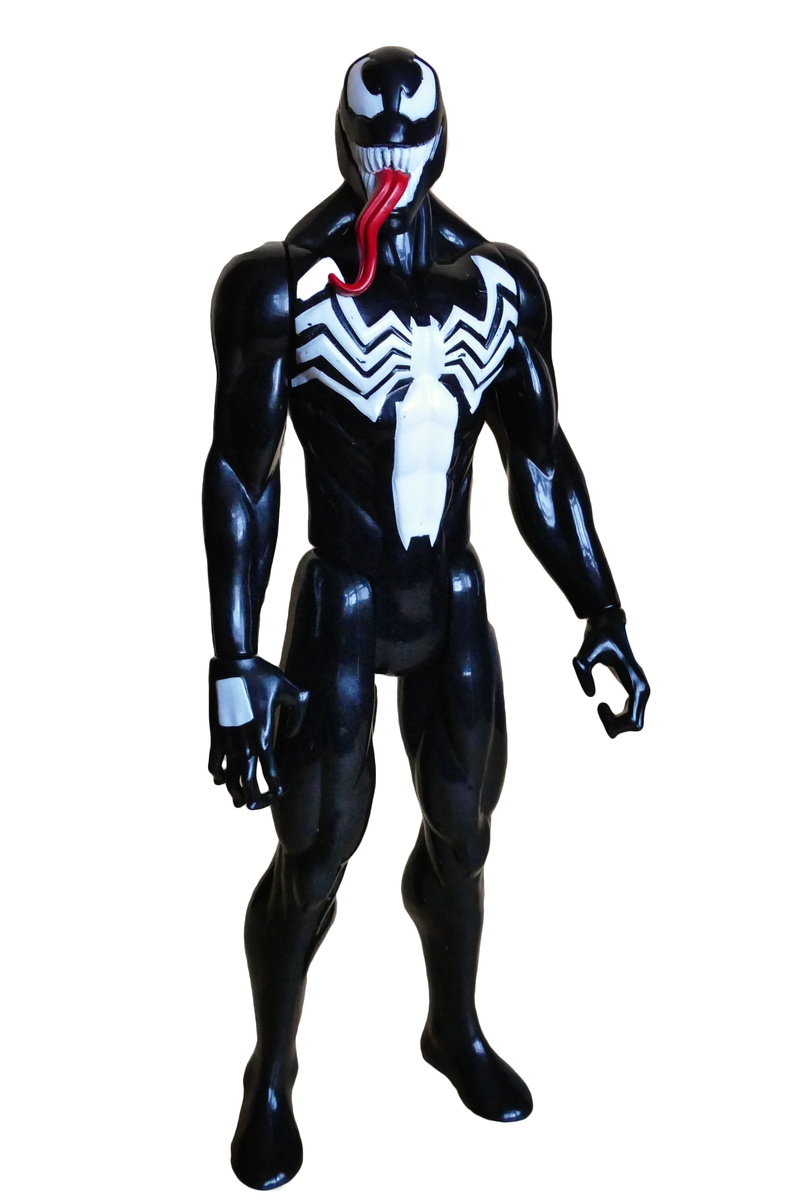 indoors, Action, bandit, hood, male likeness, still life, criminal, toys, evildoer, action, white background, Venom, crook, adult, Bad, superhero, men