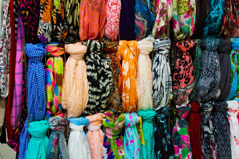 full frame, retail, no people, scarf, abundance, for sale, market stall, sale, 5K, large group of objects, business, consumerism, store, collection, colored