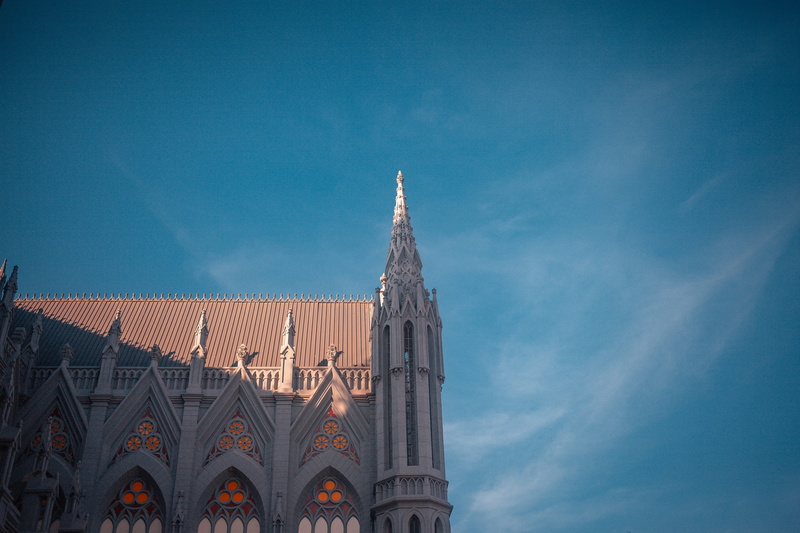 downtown, travel, church, low angle view, city, dome, metropolis, no people, steeple, history, government, outdoors, gothic style, cloud - sky, spire, clock tower