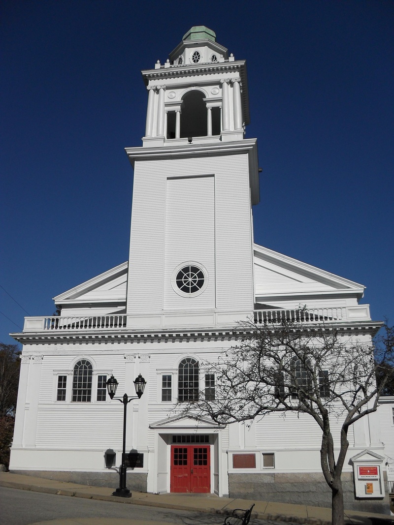 christian, new england, spirituality, religious, blue, sky, tower, white, worship, church, god, clear sky, 2K, bell tower - tower, low angle view, faith