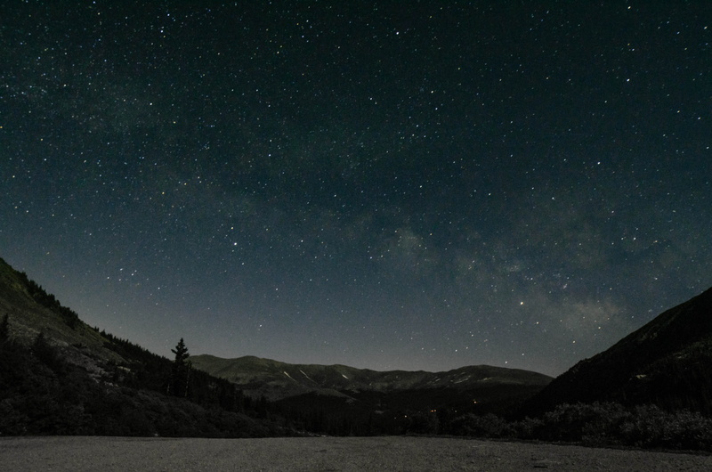 photography, tranquility, space and astronomy, galaxy, wilderness, starry sky, tree, constellation, outdoors, blue lakes trailhead, idyllic, infinity, breckenridge