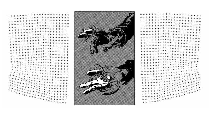 indoors, close-up, directly above, no people, studio shot, security, connection, hands, transfer print, monochrome, communication, auto post production filter
