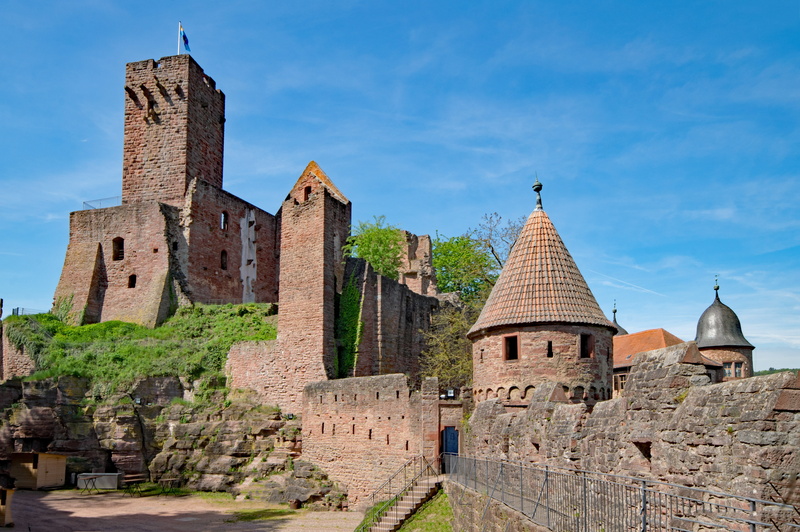ancient, building, fortified Wall, medieval, belief, ruin, history, tourism, main, surrounding Wall, 5K, height burg, outdoors, europe, Baden Württemberg