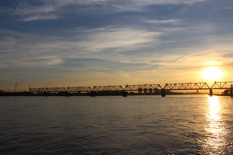 siberia, outdoors, railway, 5K, reflection, russia, bridge, nature, ob, no people, cloud - sky, scenics - nature, sunset, beauty in nature, river, sky